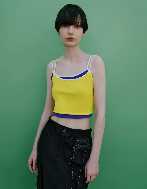 Cropped Knitted Cami Top sold by Urban Revivo