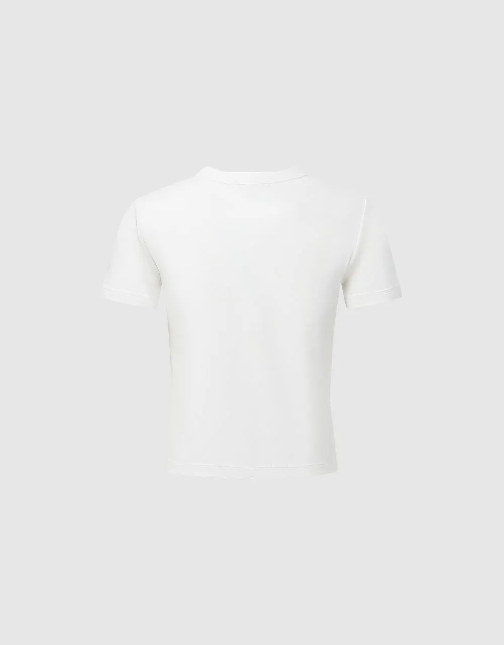 Bow Printed Crew Neck Skinny T-Shirt sold by Urban Revivo product image thumbnail 5