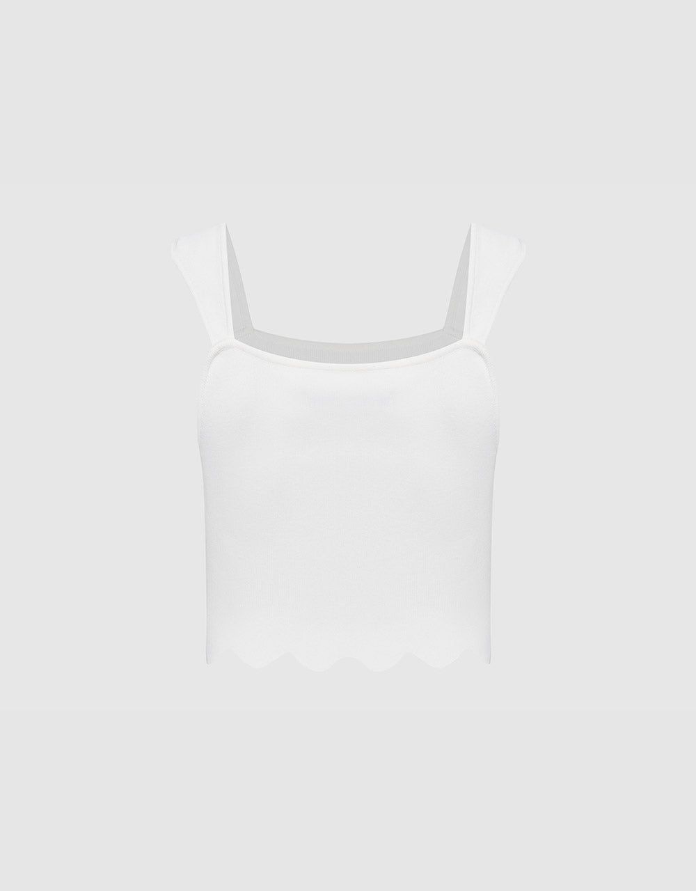 Plain Knitted Tank Top sold by Urban Revivo product image thumbnail 4
