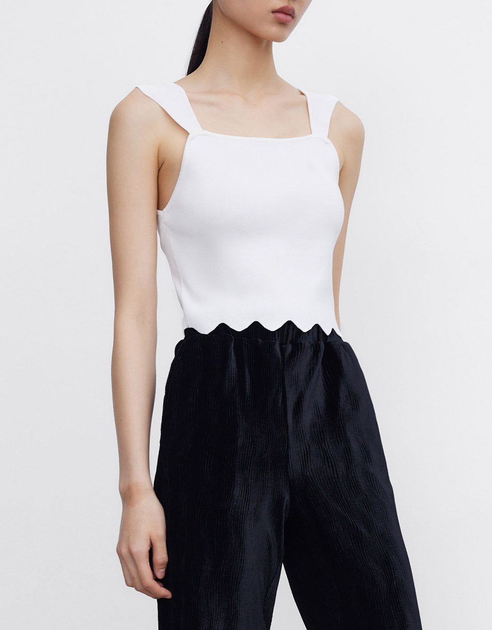 Plain Knitted Tank Top sold by Urban Revivo product image thumbnail 5