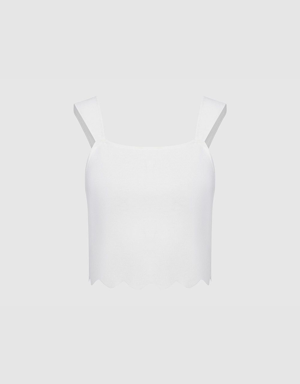 Plain Knitted Tank Top sold by Urban Revivo