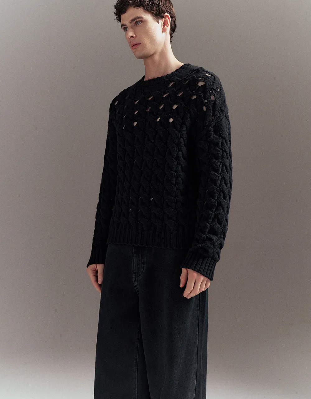 Crew Neck Knitted T-Shirt sold by Urban Revivo product image thumbnail 3