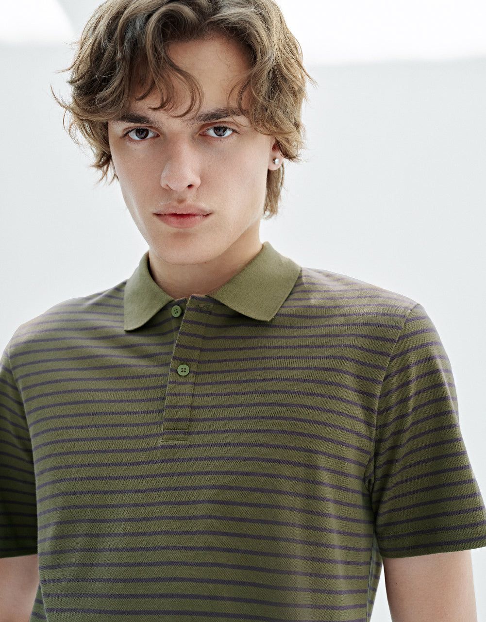 Striped Polo T-Shirt sold by Urban Revivo product image thumbnail 5