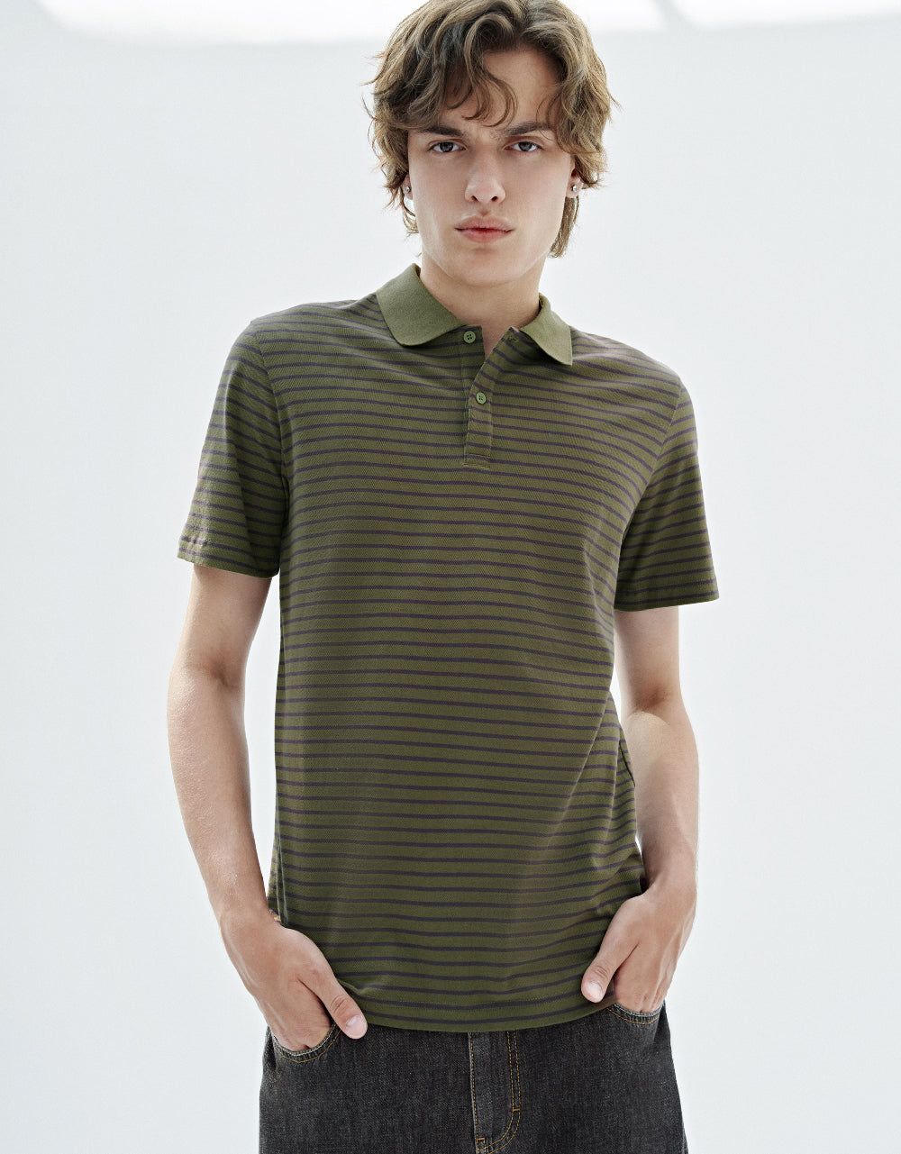 Striped Polo T-Shirt sold by Urban Revivo