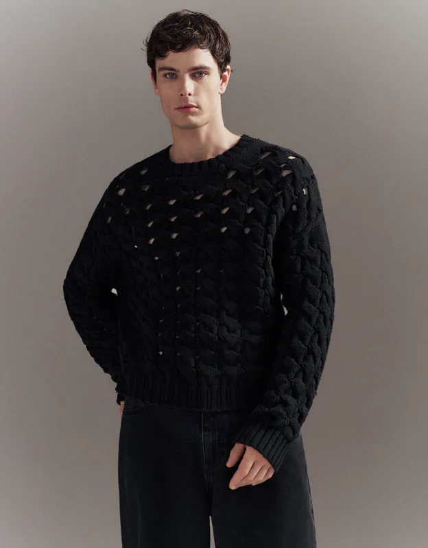 Crew Neck Knitted T-Shirt sold by Urban Revivo