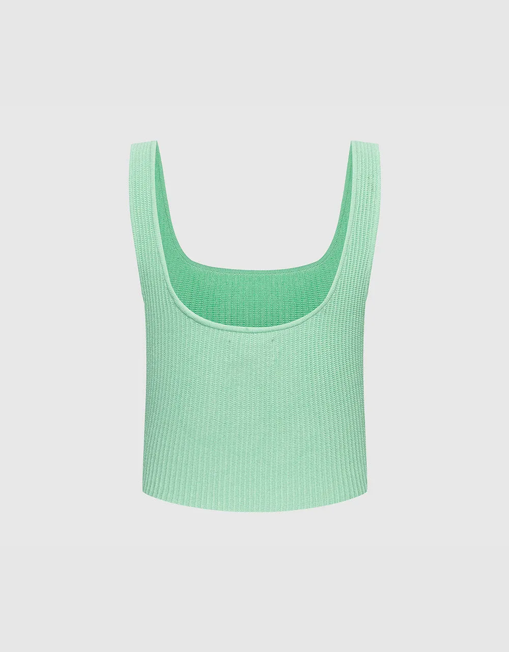 Plain Ribbed Knit Tank Top sold by Urban Revivo product image thumbnail 4