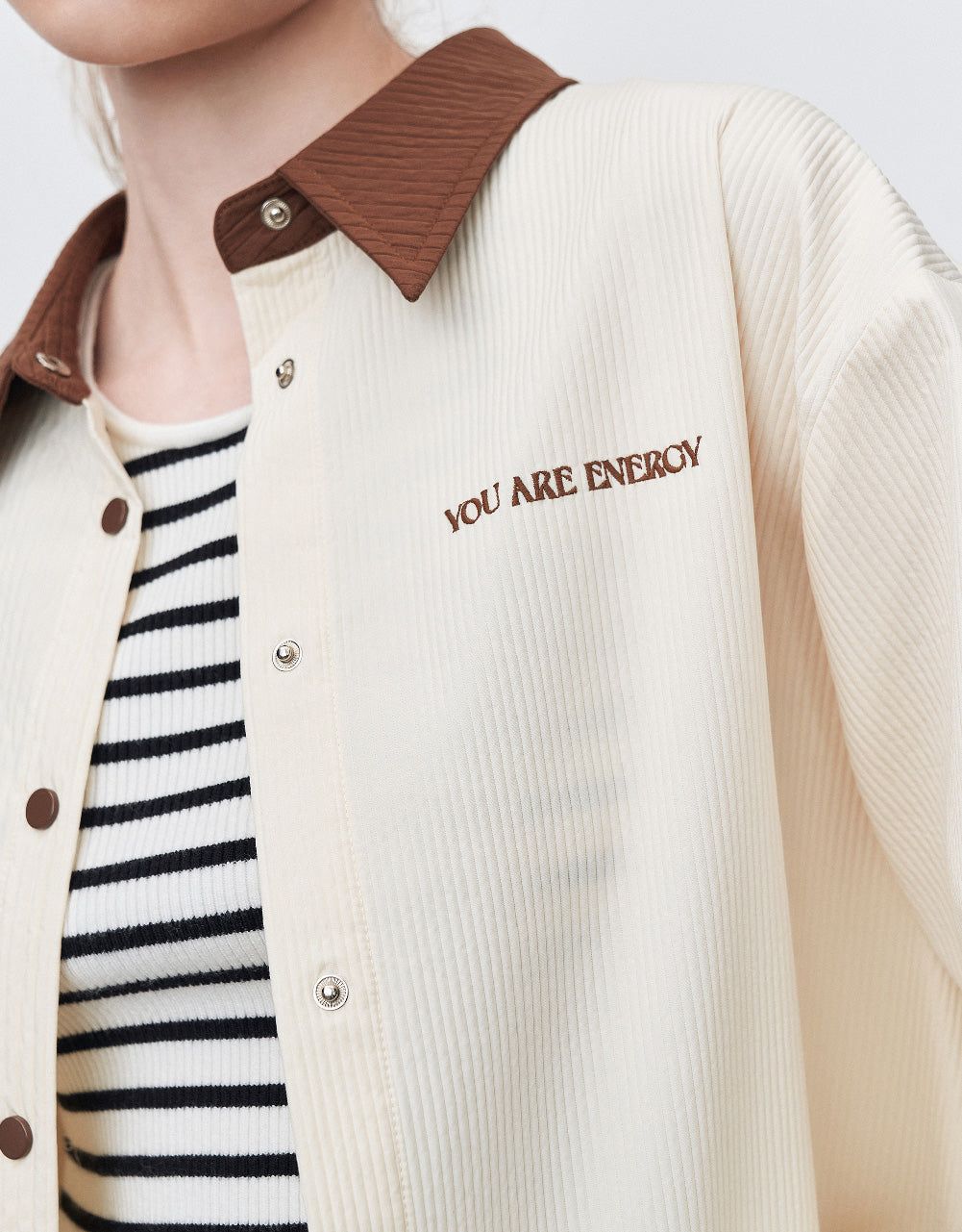 Button Up Straight Jacket sold by Urban Revivo product image thumbnail 5