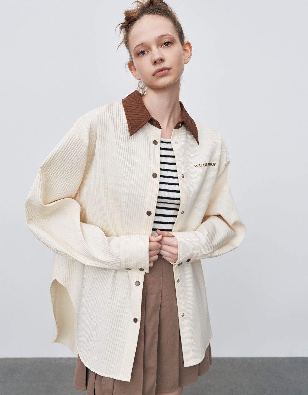 Button Up Straight Jacket sold by Urban Revivo product image thumbnail 3