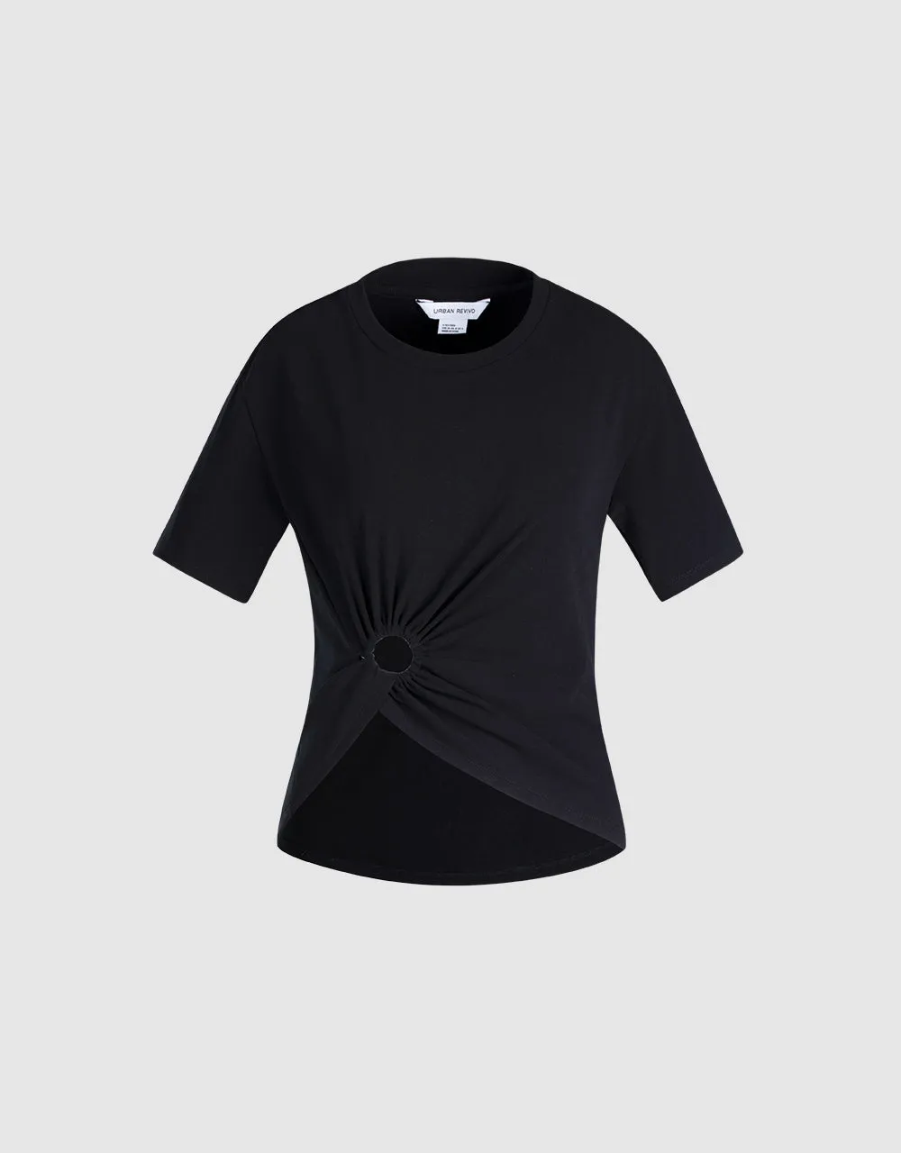Cropped T-Shirt With Ring Detail sold by Urban Revivo product image thumbnail 2