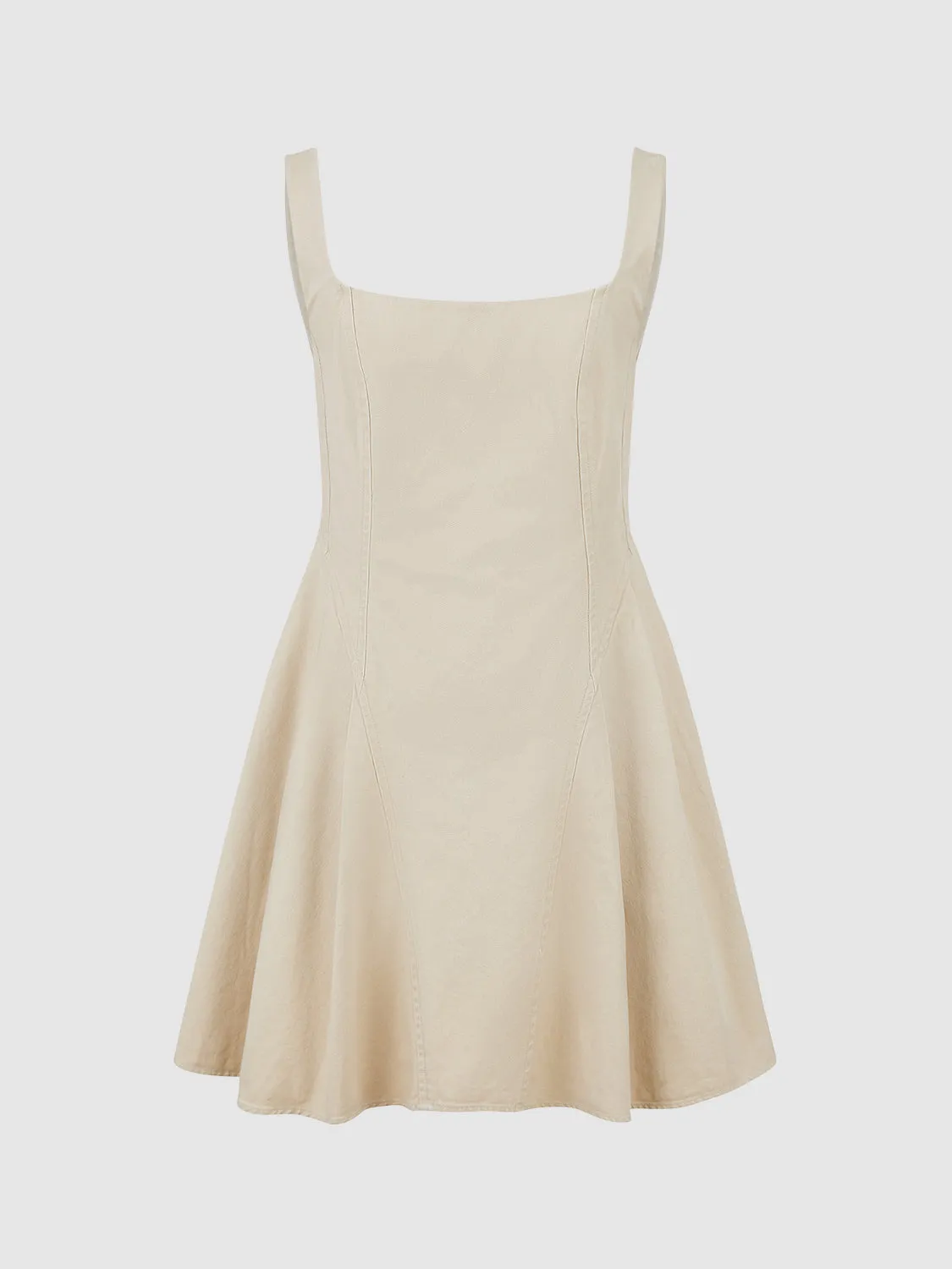 Sleeveless Square-cut Collar Skater Dress sold by Urban Revivo product image thumbnail 2