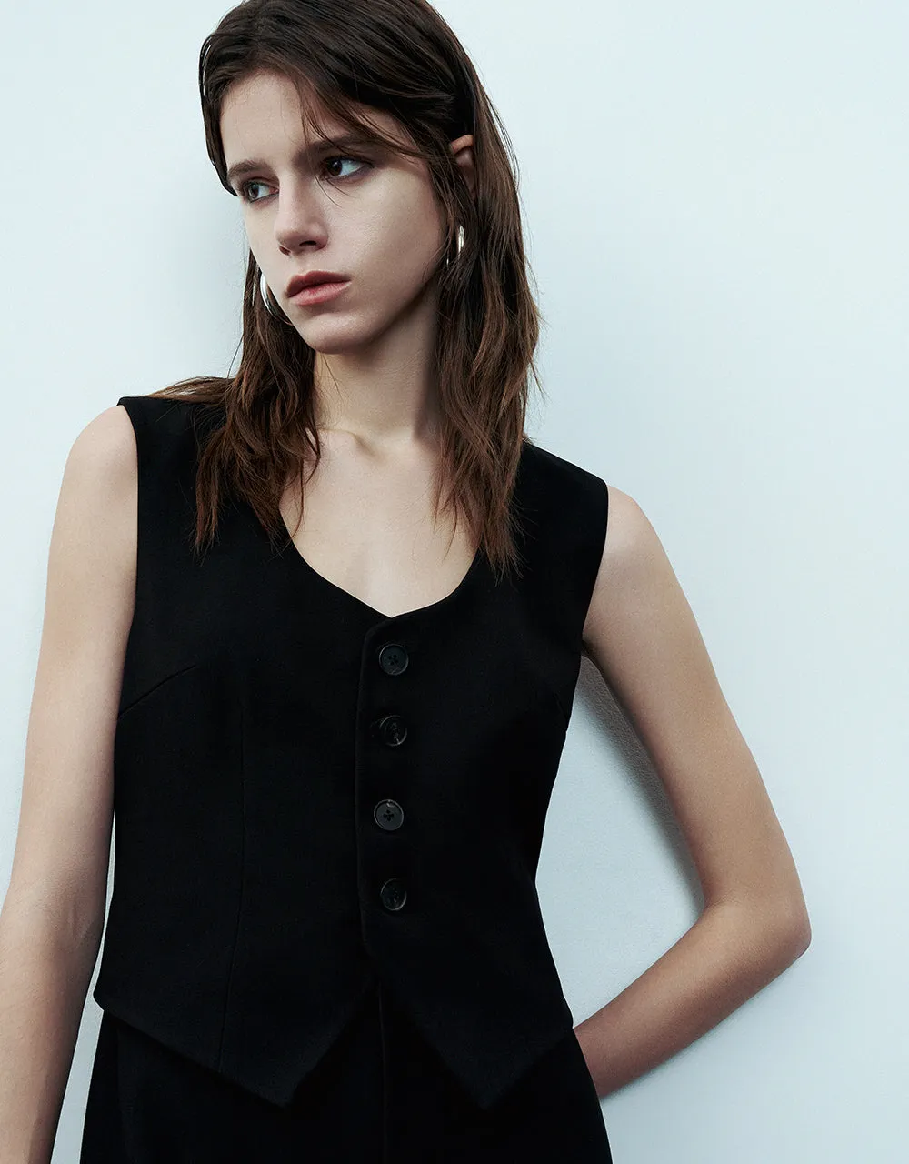 Sleeveless V-Neck A-Line Dress sold by Urban Revivo product image thumbnail 5