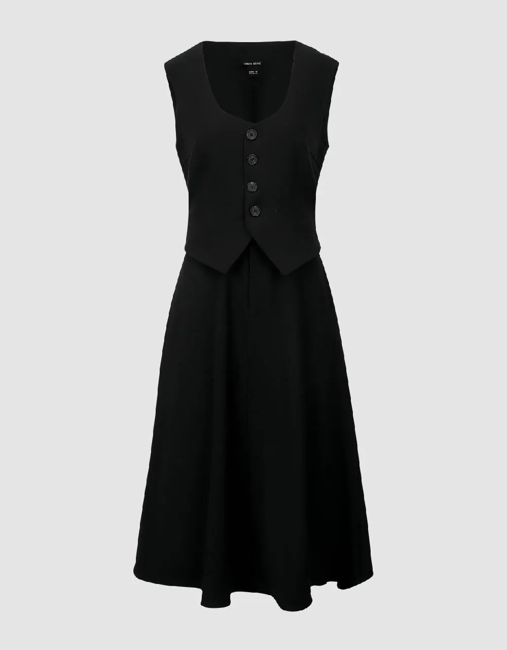 Sleeveless V-Neck A-Line Dress sold by Urban Revivo product image thumbnail 2