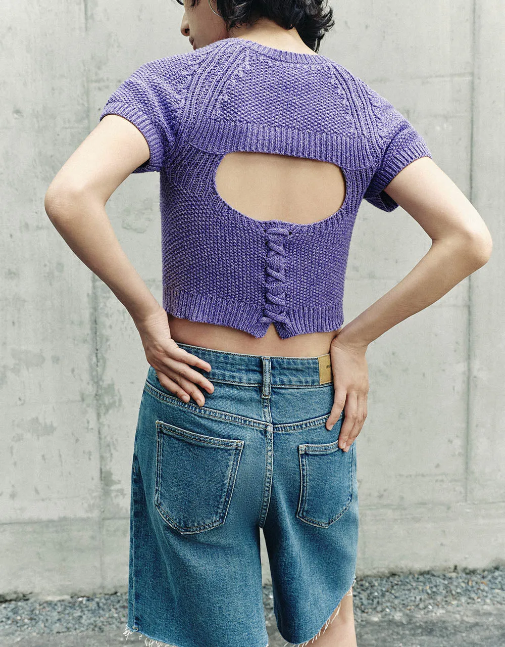 Crew Neck Knitted T-Shirt sold by Urban Revivo product image thumbnail 3