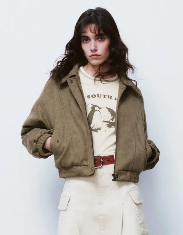 Vegan Leather Straight Jacket sold by Urban Revivo