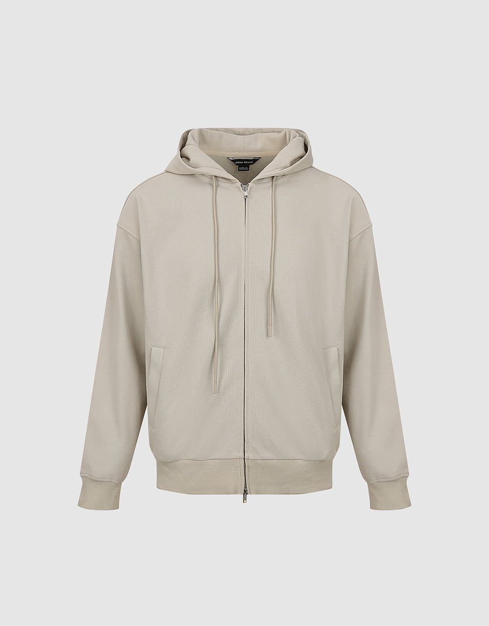 Zipper Front Hooded Jacket sold by Urban Revivo product image thumbnail 2