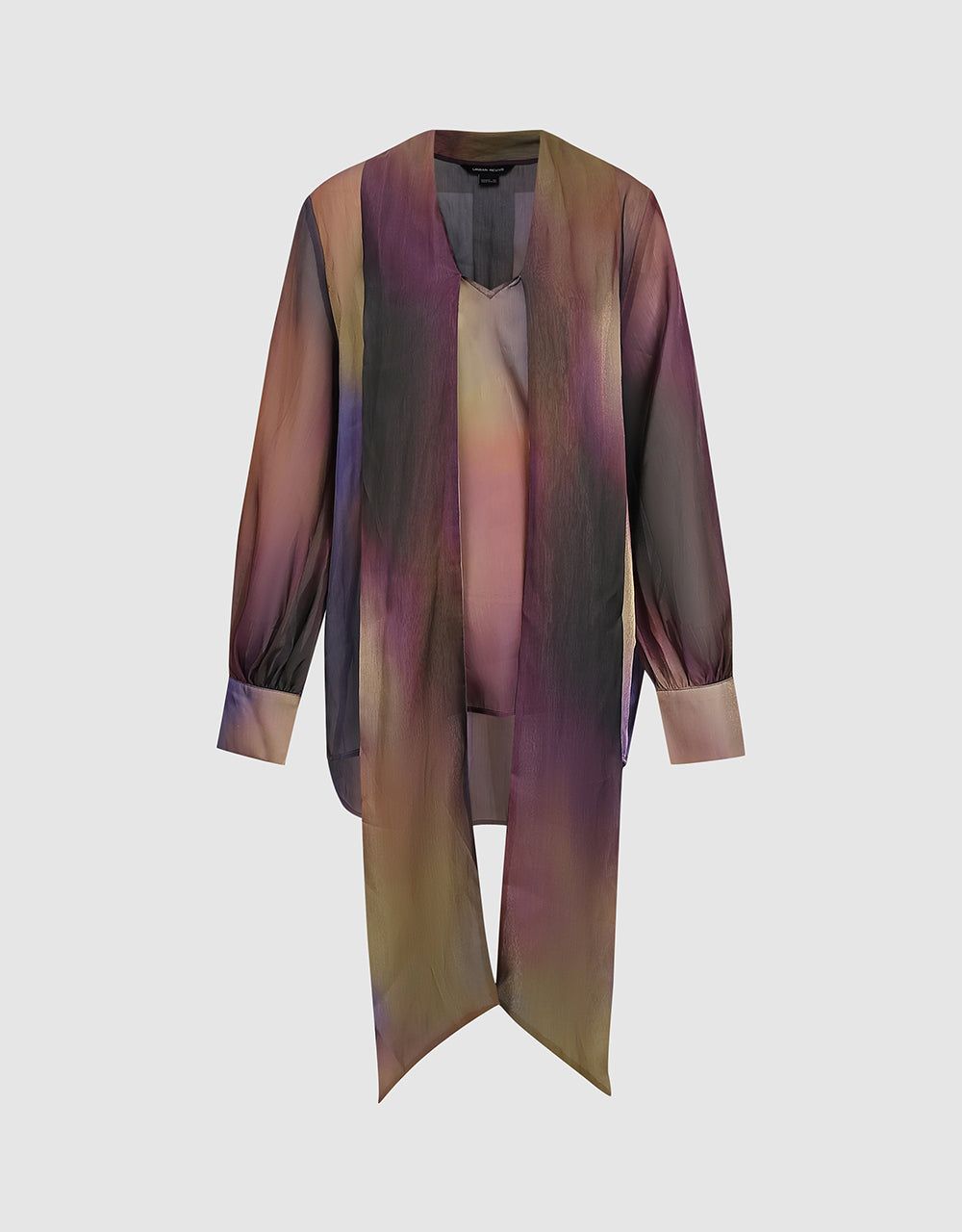 Puff Sleeve V-Neck Overhead Shirt sold by Urban Revivo product image thumbnail 2