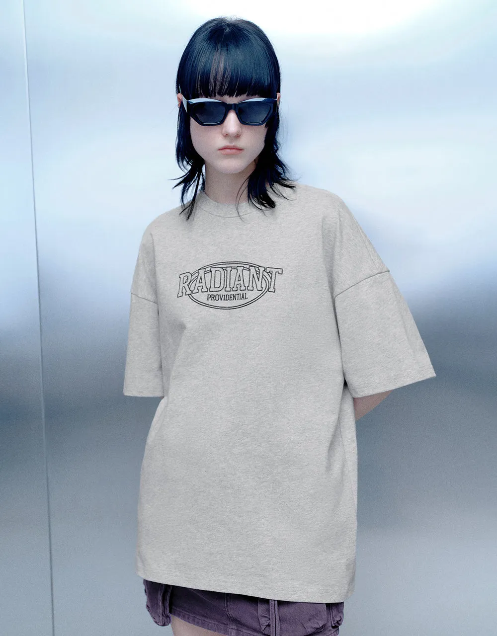 Printed Crew Neck Loose T-Shirt sold by Urban Revivo