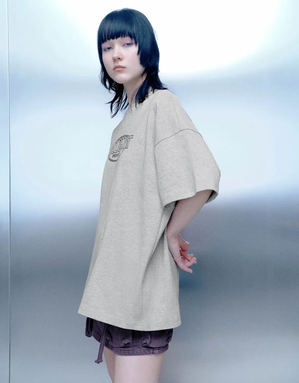 Printed Crew Neck Loose T-Shirt sold by Urban Revivo product image thumbnail 3