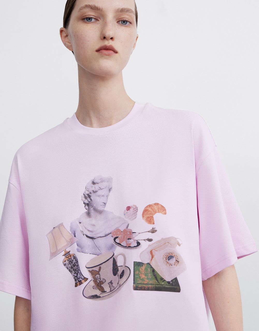 Printed Crew Neck T-Shirt sold by Urban Revivo product image thumbnail 5