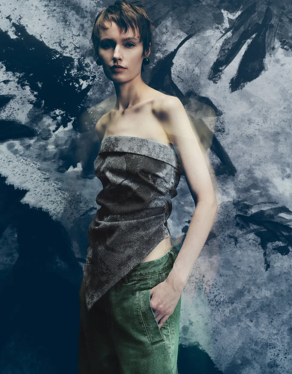 Printed Bandeau Top sold by Urban Revivo product image thumbnail 3