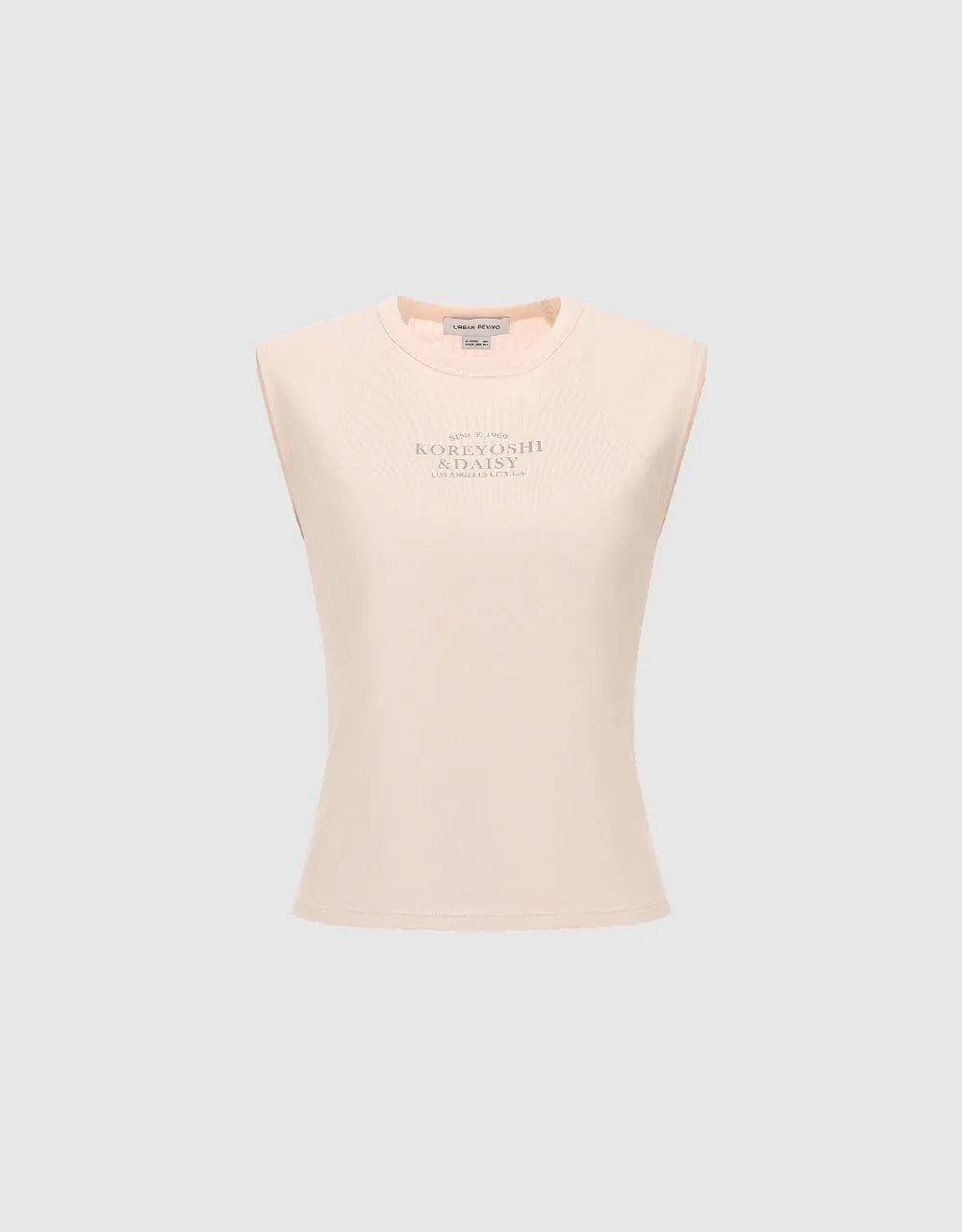 Crew Neck Knitted Tank Top sold by Urban Revivo