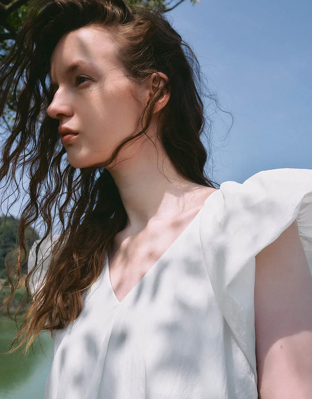 Sleeveless V-Neck A-Line Dress sold by Urban Revivo product image thumbnail 3