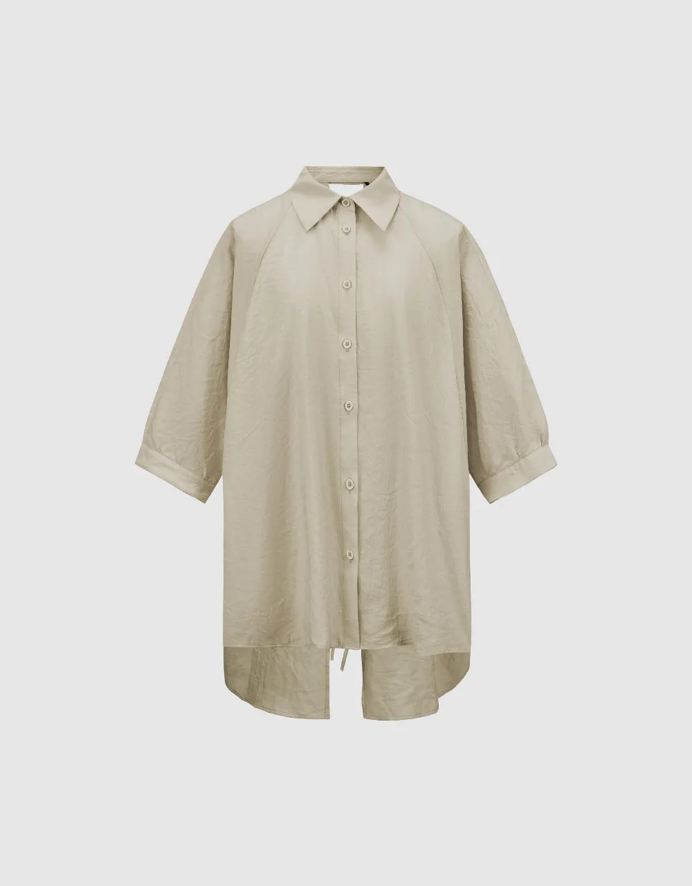 Button Up Straight Shirt sold by Urban Revivo product image thumbnail 2