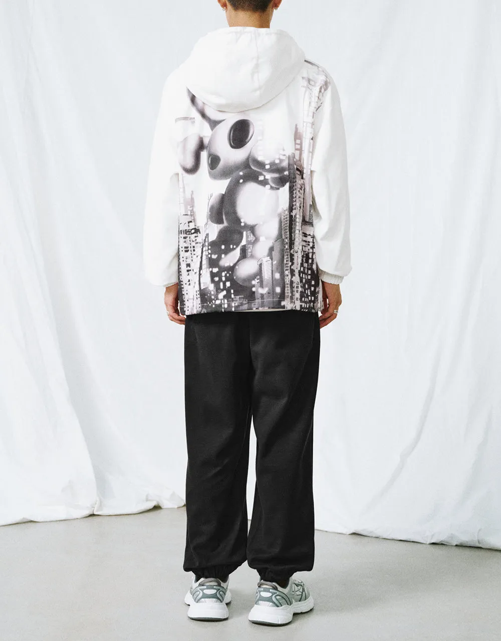 Zip Half Placket Hooed Overhead Shirt sold by Urban Revivo product image thumbnail 4