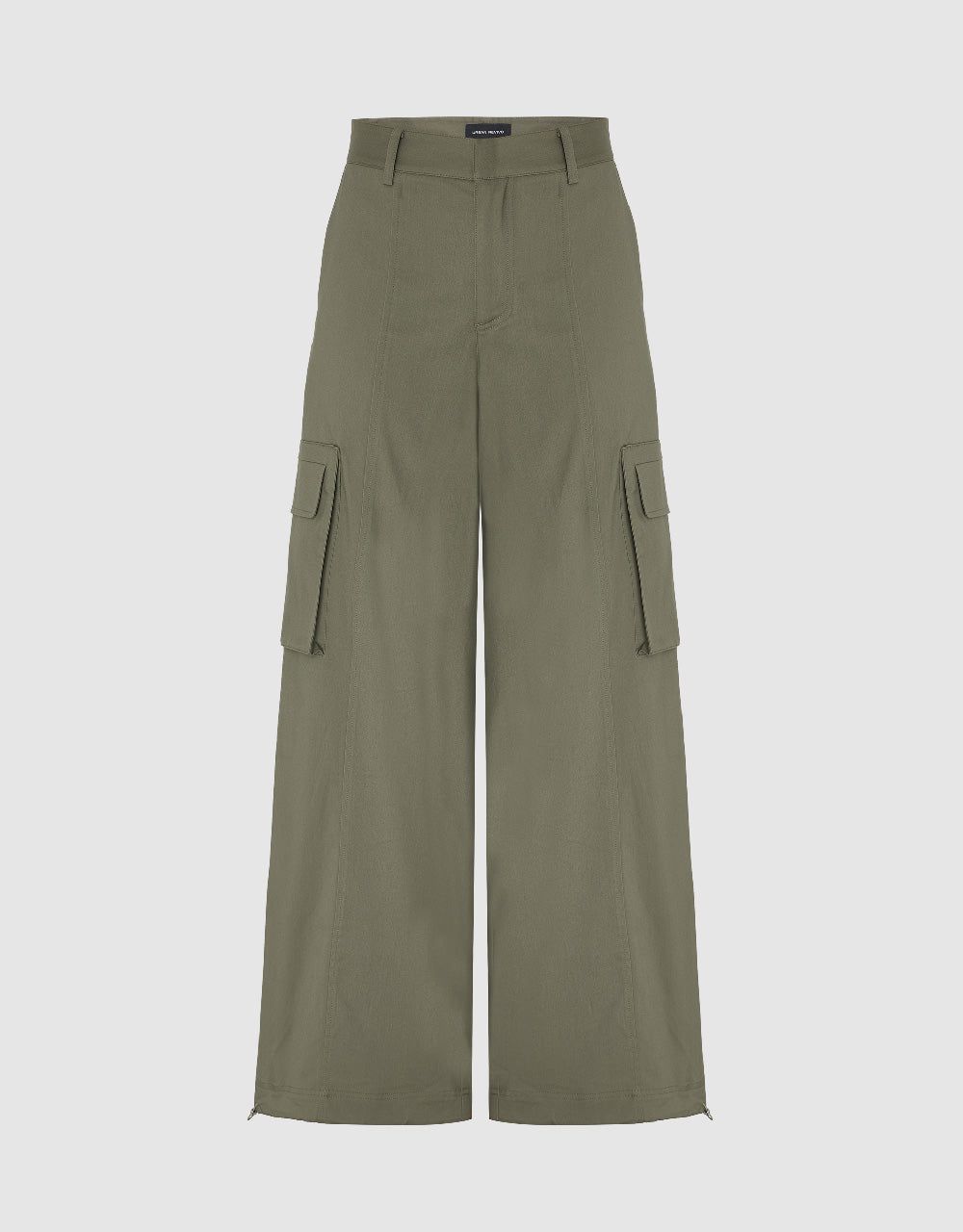 Multi-Pocket Wide-Leg Pants sold by Urban Revivo