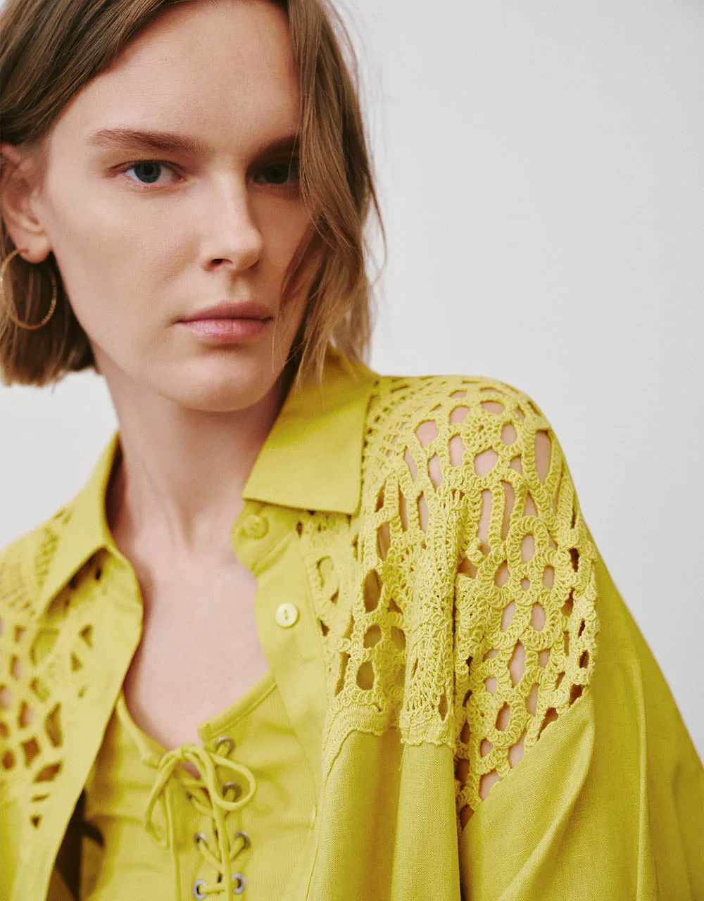 Two Toned Button Up Straight Shirt sold by Urban Revivo product image thumbnail 3