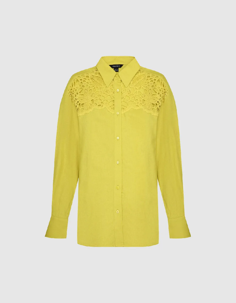 Two Toned Button Up Straight Shirt sold by Urban Revivo product image thumbnail 4