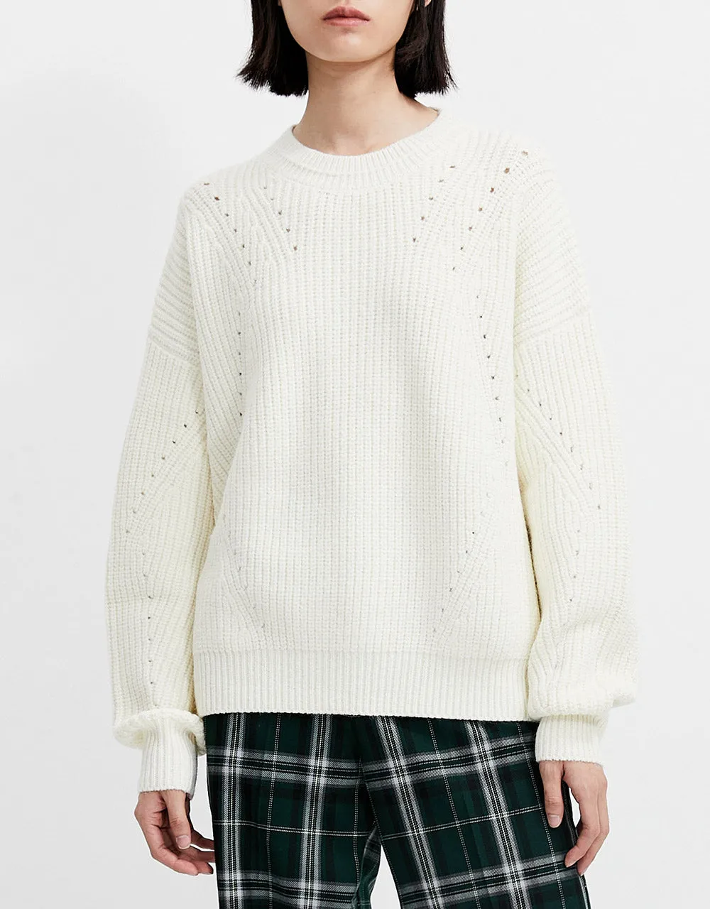 Crew Neck Drop Shoulder Sweater sold by Urban Revivo product image thumbnail 5