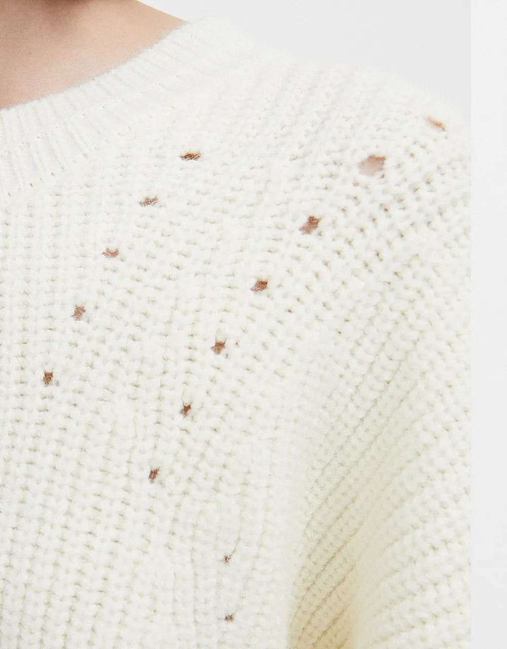 Crew Neck Drop Shoulder Sweater sold by Urban Revivo product image thumbnail 3