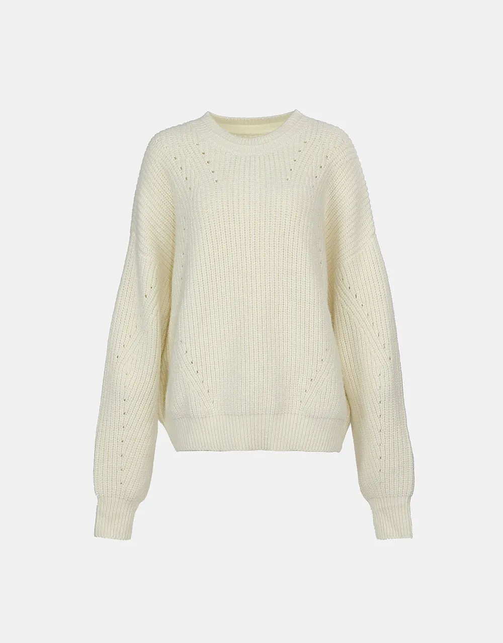 Crew Neck Drop Shoulder Sweater sold by Urban Revivo
