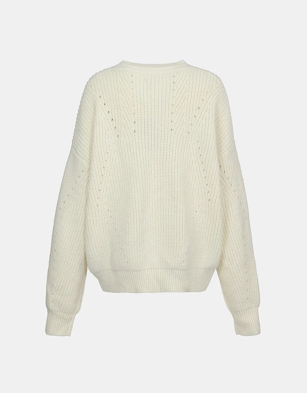 Crew Neck Drop Shoulder Sweater sold by Urban Revivo product image thumbnail 4