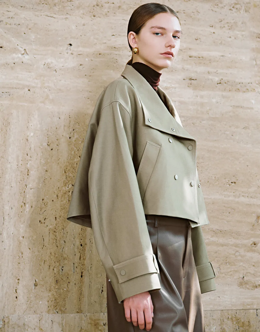 Cropped Straight Jacket sold by Urban Revivo product image thumbnail 3