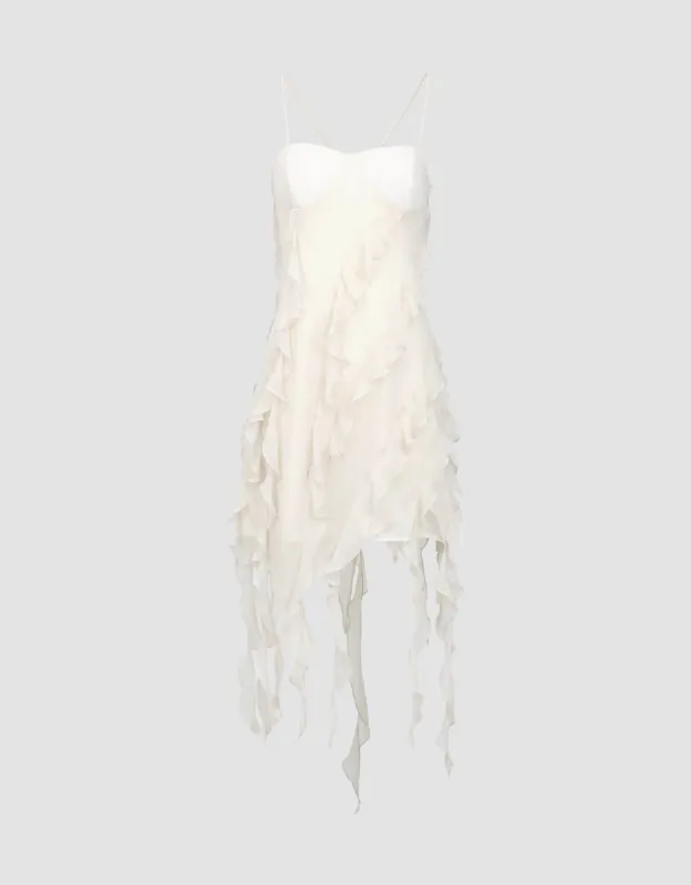 Ruffle Skinny Cami Dress sold by Urban Revivo