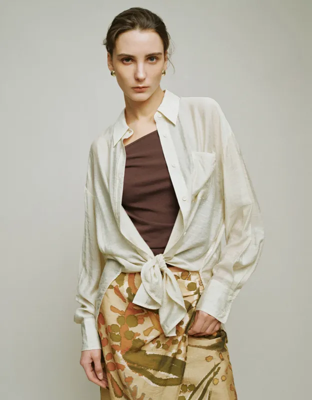 Button Up Straight Shirt sold by Urban Revivo