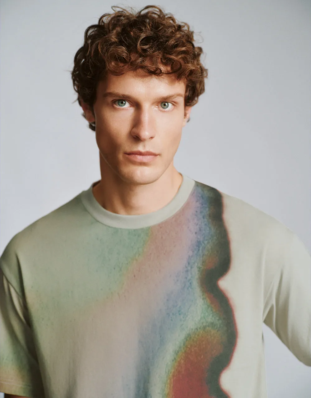 Printed Crew Neck Straight T-Shirt sold by Urban Revivo product image thumbnail 4