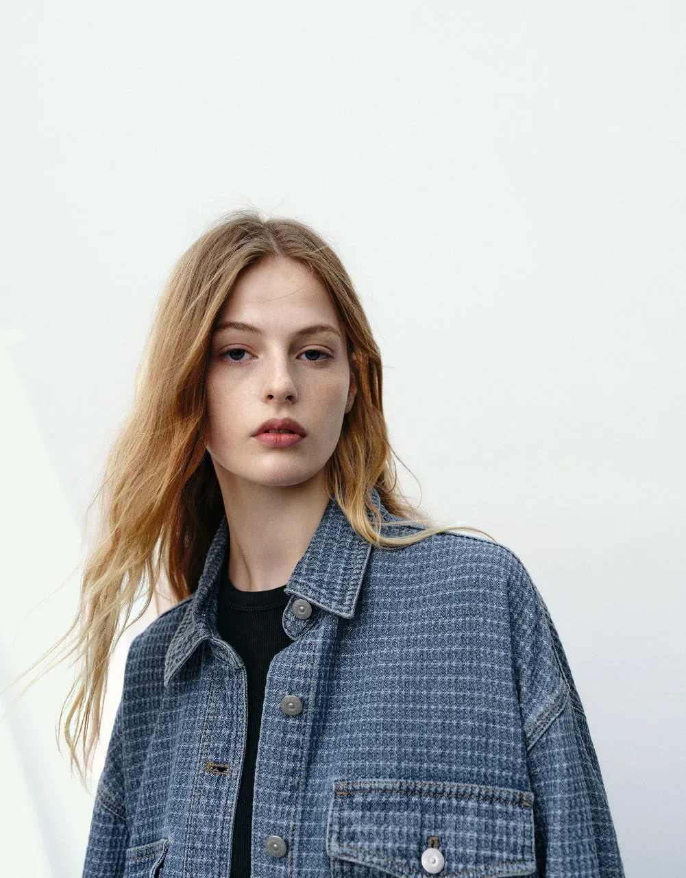 Button Up Denim Shirt sold by Urban Revivo product image thumbnail 5