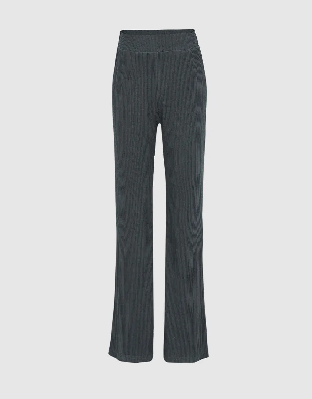 Ribbed Knit Flare Pants sold by Urban Revivo