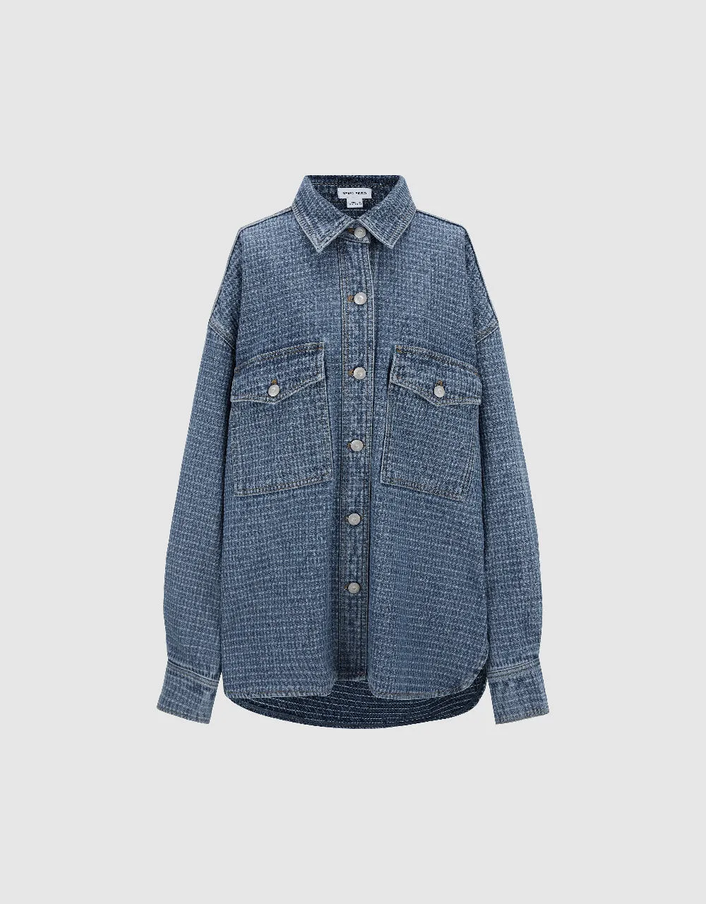 Button Up Denim Shirt sold by Urban Revivo product image thumbnail 2
