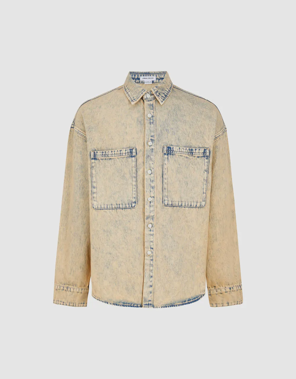 Button Up Denim Shirt sold by Urban Revivo