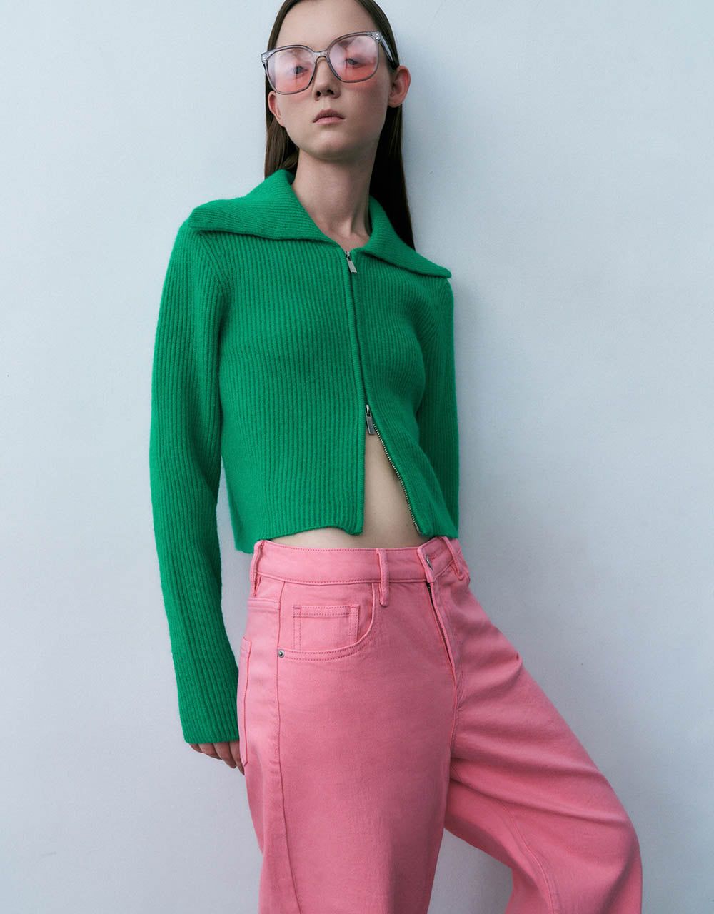 Zipper Front Knitted Cardigan sold by Urban Revivo product image thumbnail 3