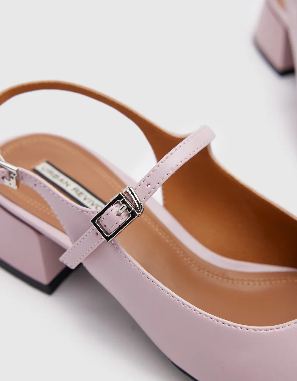 Vegan Leather Round Toe Slingbacks sold by Urban Revivo product image thumbnail 5