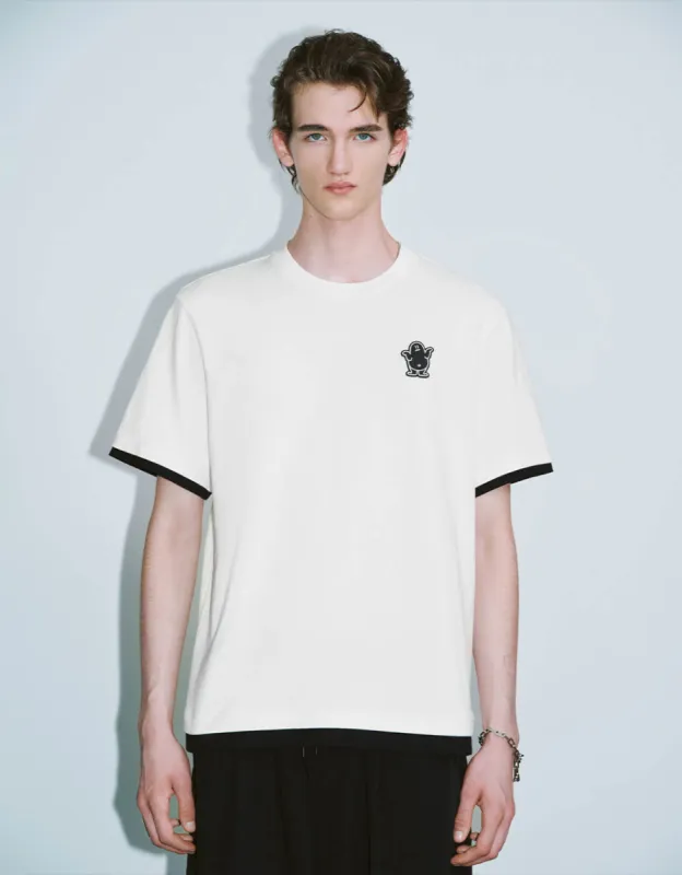 Crew Neck Loose T-Shirt sold by Urban Revivo
