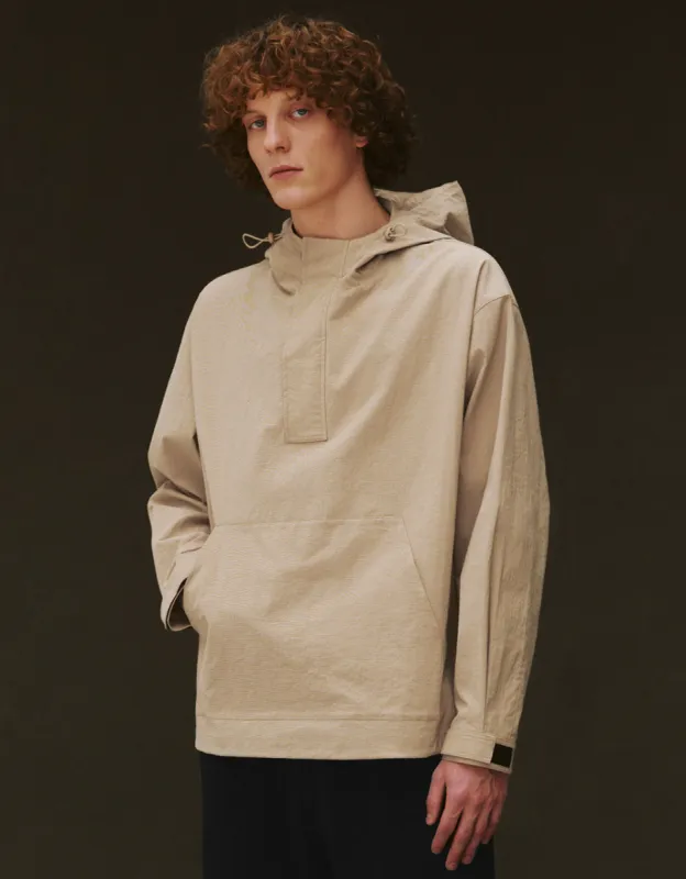 Hooded Oversized Overhead Shirt sold by Urban Revivo