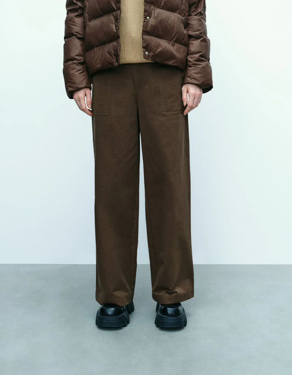 Wide-Leg Pants With Rope sold by Urban Revivo product image thumbnail 2