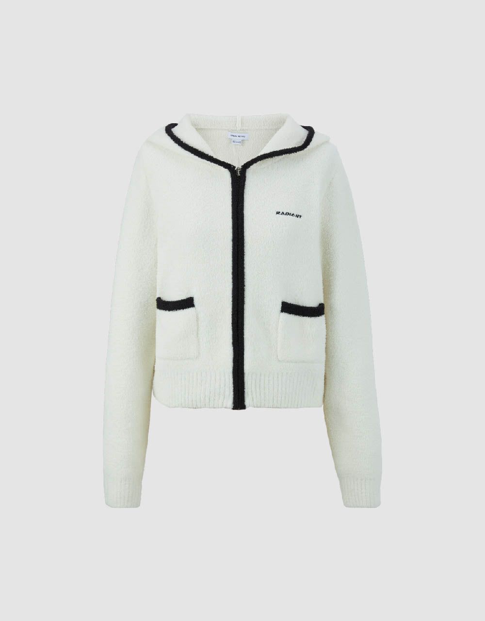 Zipper Front Knitted T-Shirt sold by Urban Revivo product image thumbnail 2