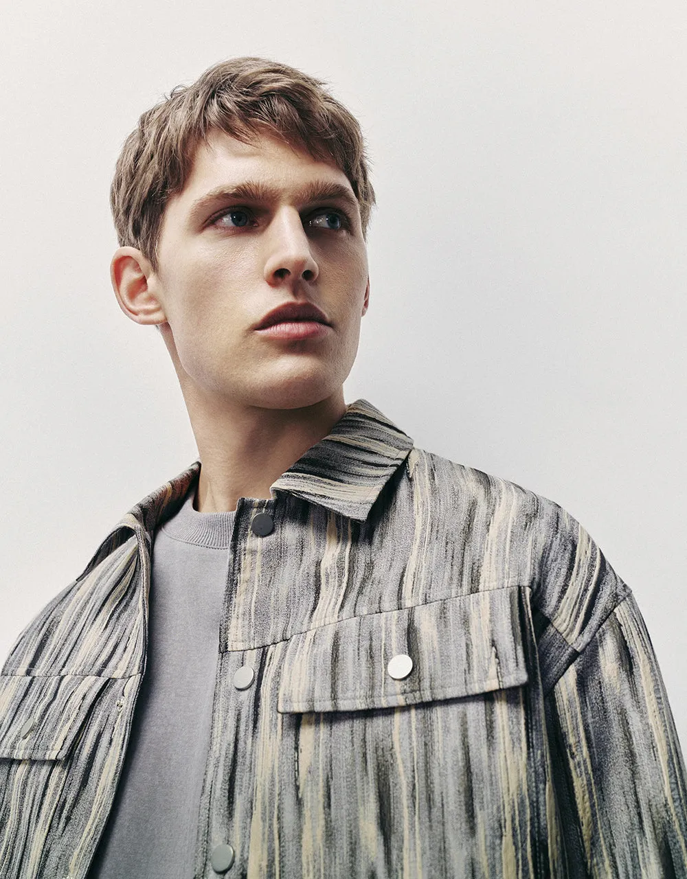 Printed Loose Straight Jacket sold by Urban Revivo product image thumbnail 4